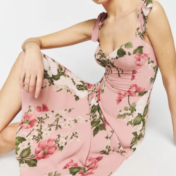 🆕 Reformation Nadira Dress / Rose Garden / size 2 - Picture 5 of 7